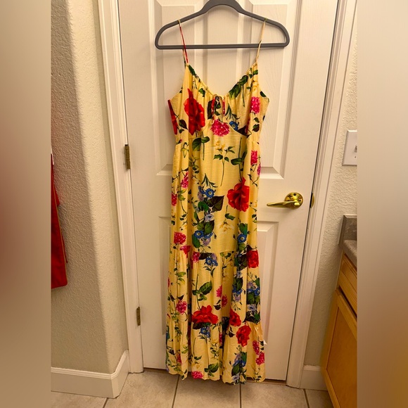 Express Dresses & Skirts - Express yellow print floral dress size M